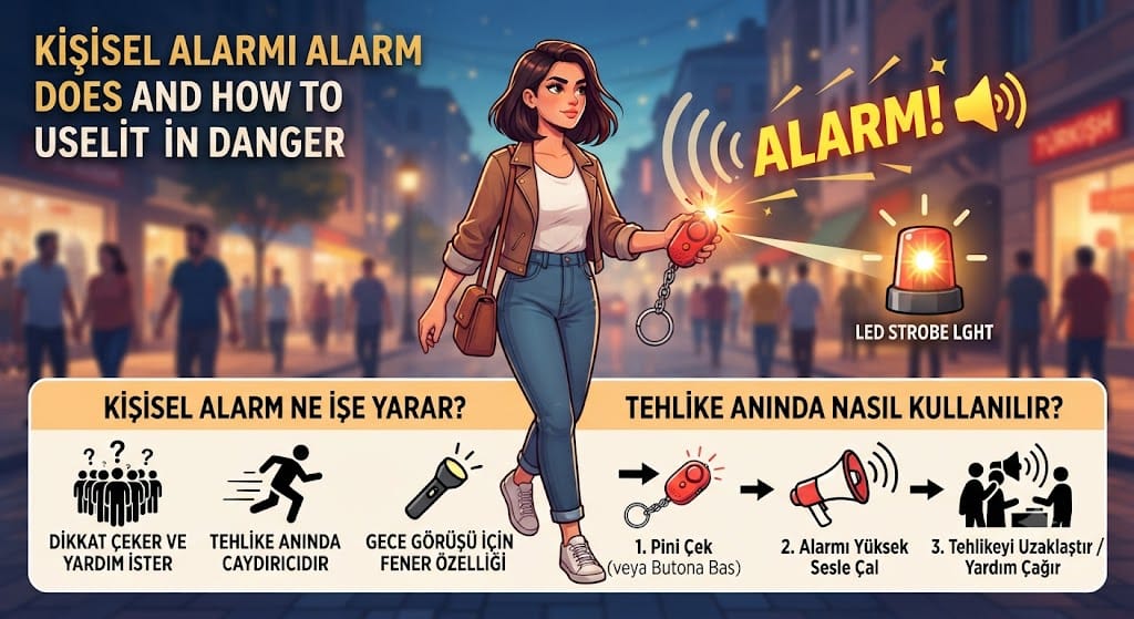 Kişisel Alarm Ne İşe Yarar, Tehlike Anında Nasıl Kullanılır?
