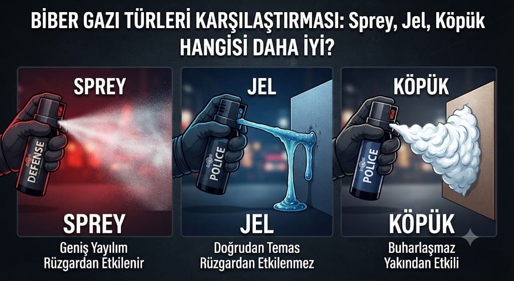 Biber Gazı Çeşitleri Arasındaki Farklar: Sprey, Jel ve Köpük Hangisi Daha İyi?