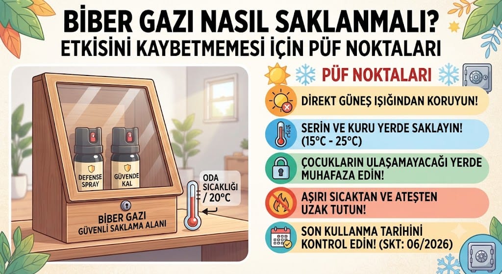 Biber Gazı Nasıl Saklanmalı? Etkisini Kaybetmemesi İçin Püf Noktaları