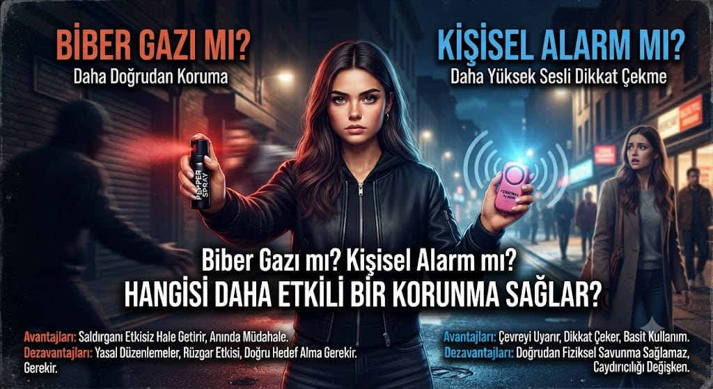 Biber Gazı mı Kişisel Alarm mı? Hangisi Daha Etkili Bir Korunma Sağlar?
