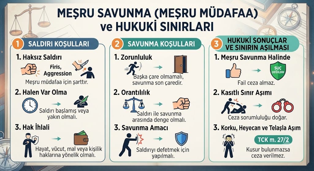 Meşru Savunma Nedir? Hukuken Kendinizi Savunma Sınırları Nelerdir?