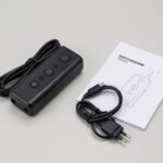 Kapalı ve kullanılmayan kişisel elektroşok cihazının profesyonel elektronik ürün fotoğrafı