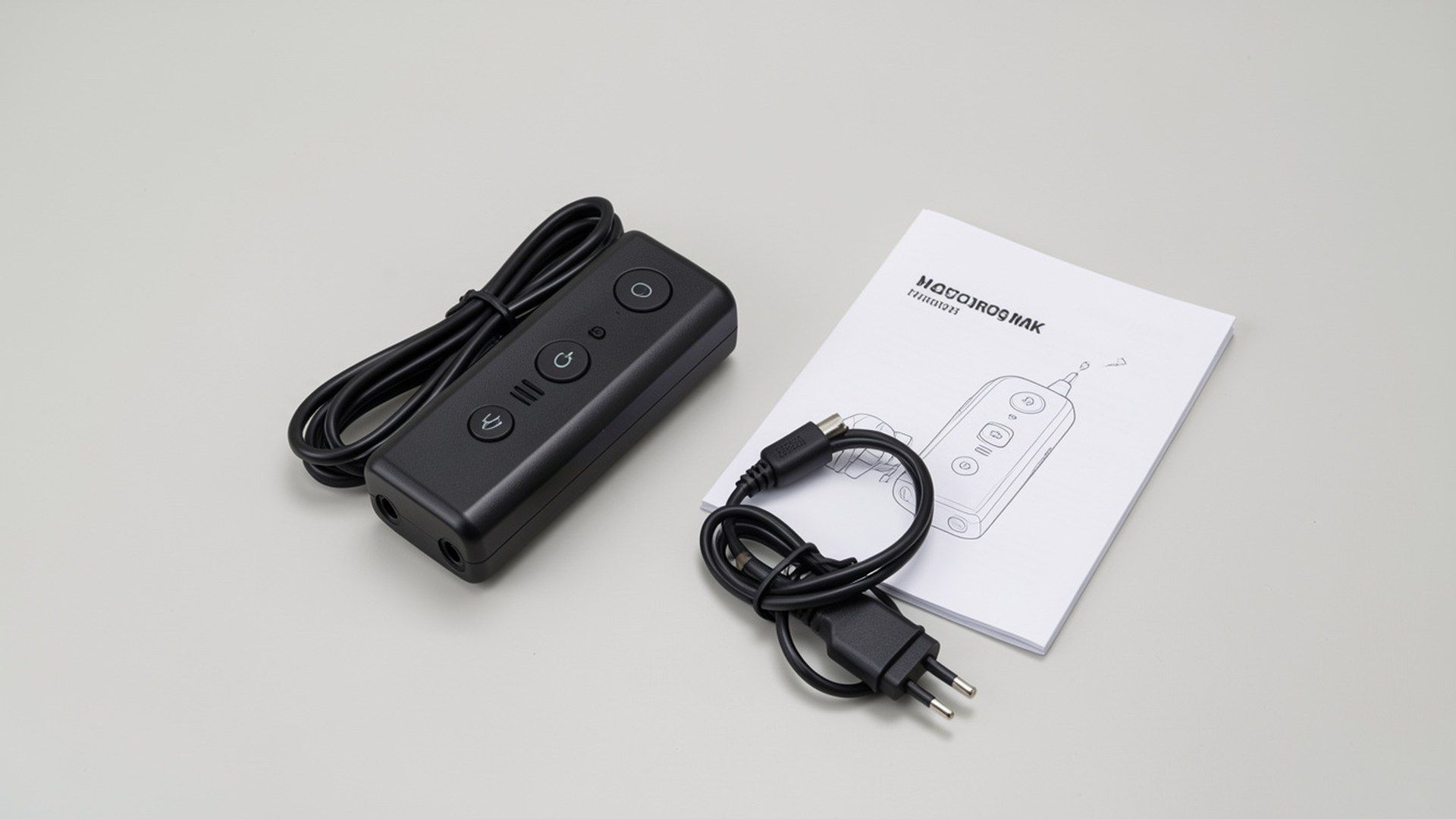 Kapalı ve kullanılmayan kişisel elektroşok cihazının profesyonel elektronik ürün fotoğrafı