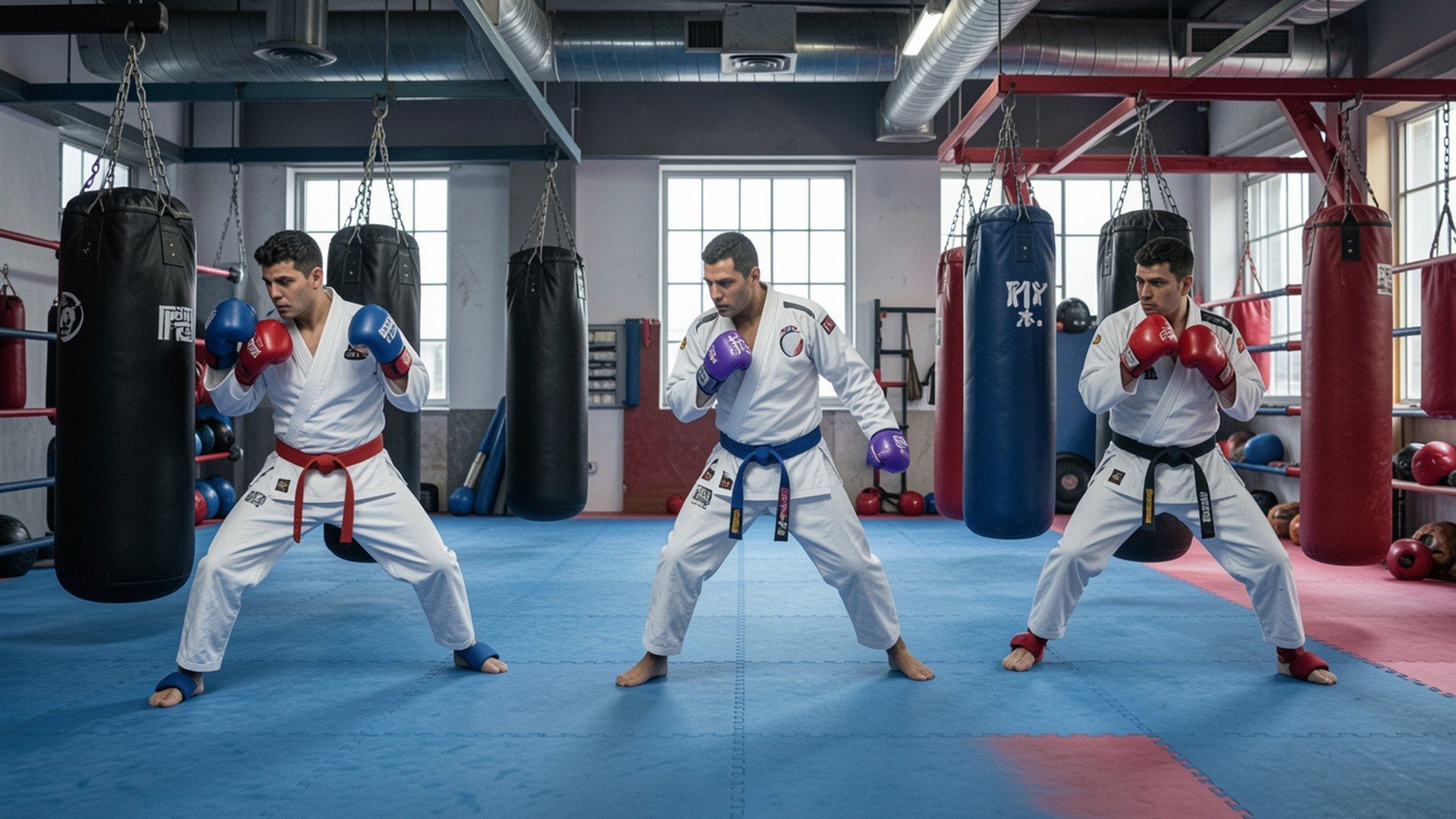 Kişisel savunma sporları: profesyonel spor salonunda boks